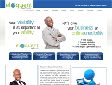 Tablet Screenshot of eloquenttouchmedia.com